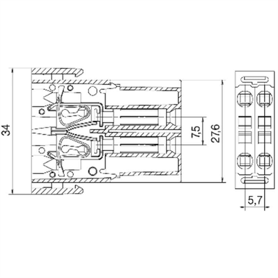 Weidmuller 1730130000 HDC-CM-4BZF AG