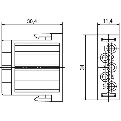 Weidmuller 1879020000 HDC CM 5 MC MR