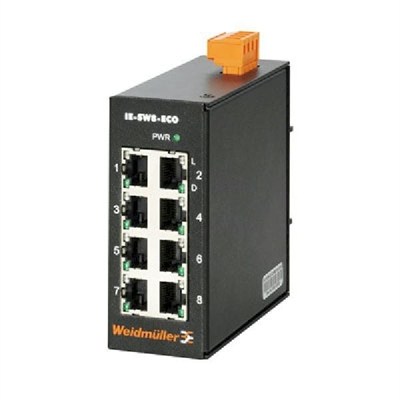 Weidmüller 8829430000 IE-SW8-ECO 8 Port Endüstriyel Ethernet Switch 10/100 Mbps