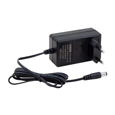 Weko 12 Volt 2 Amper 24 Watt Plastik Kasa Priz Tipi Adaptör (5.5x2.5 Uçlu)