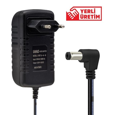 Weko 12.6 Volt - 2 Amper 5.5*2.5 Uçlu Ledli Yerli Üretim Şarjlı Matkap Adaptörü