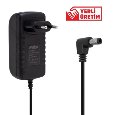 Weko 25.2 Volt - 1 Amper 5.5*2.5 Uçlu Priz Tipi Adaptör