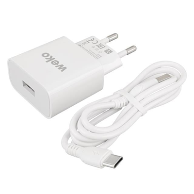 Weko WK-21435 M7 2.1 Amper Telefon Şarj Adaptörü + Type-C Kablo
