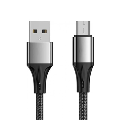 Weko WK-22023 USB To Micro USB Örgülü Lacivert Telefon Şarj Kablosu