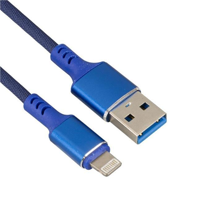 Weko WK-22025 USB To Lightning Örgülü Siyah Telefon Şarj Kablosu
