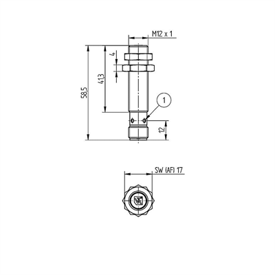 Wenglor I12H005 Endüktif Sensör – Arttırılmış 4 mm Anahtarlama Mesafeli, IP67 Koruma Sınıfı