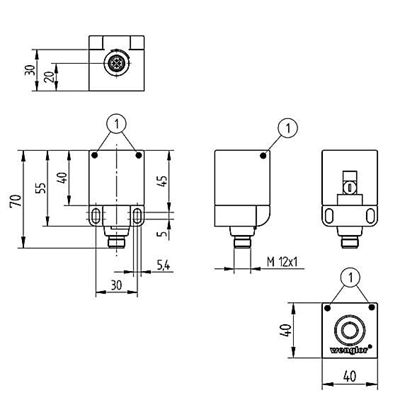 Wenglor I1QH004 Endüktif Sensör Arttırılmış Anahtarlama Mesafeli