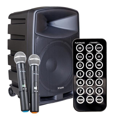 Westa WAP-15505 400Watt 15” Şarjlı Taşınabilir Hoparlör
