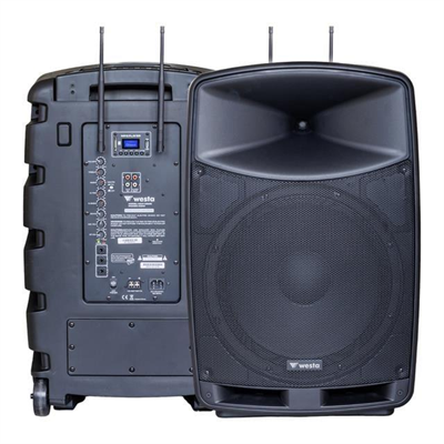 Westa WAP-15505 400Watt 15” Şarjlı Taşınabilir Hoparlör