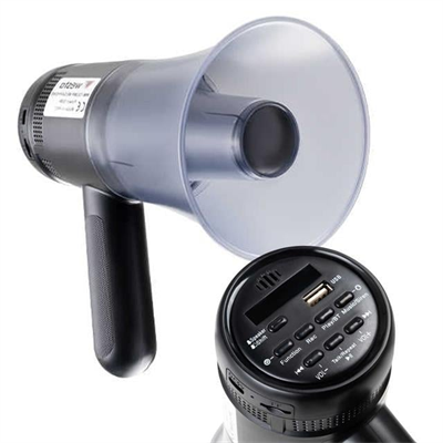 Westa WM-72UMP 30 Watt Mini Melodili Blueooth Ses Kayıt USB Şarjlı Bataryalı Horn Megafon