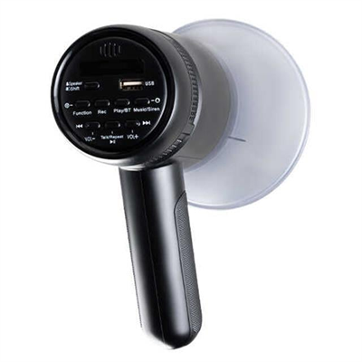 Westa WM-72UMP 30 Watt Mini Melodili Blueooth Ses Kayıt USB Şarjlı Bataryalı Horn Megafon