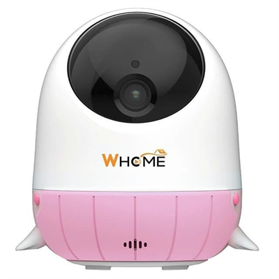 Whome Yapay Zeka Destekli 2K PTZ Gece Görüşlü Pembe Wifi Bebek Güvenlik Kamerası (128 GB TF Kart Destekli)