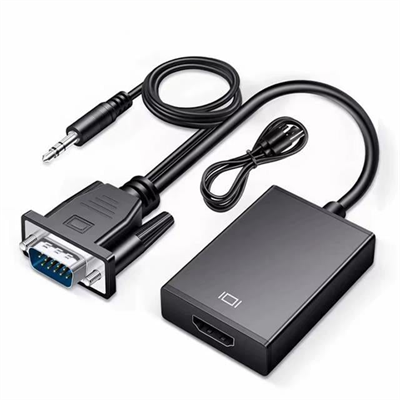 X-Level XCC7804 Ses Girişli VGA TO HDMI Dönüştürücü (45 CM AUX Kablo 15 CM VGA Kablo)