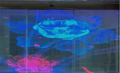 Yapışır Transparan LED Ekran-Cam Üzeri Şeffaf LED