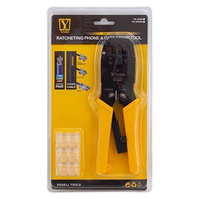 YesKit YK-2008R RJ11-RJ12-RJ22-RJ45 Sıkma Pensesi