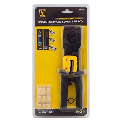 YesKit YK-376M RJ11-RJ12-RJ22-RJ45 3lü Soket Sıkma Pensesi