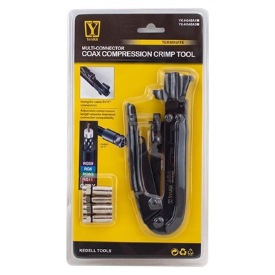 YesKit YK-H548A1 RG11 30.5-36Mm/R59-RG6 15.5-21.3Mm Sıkma Pensesi