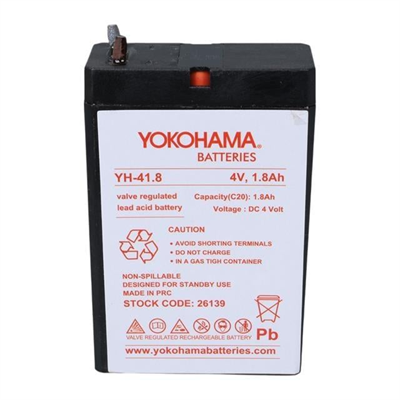 Yokohama YH-41.8 4 Volt - 1.8 Amper Akü (50x76x22 mm)