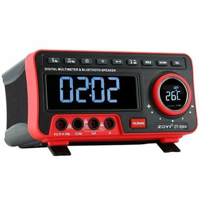 Zoyi ZT-5566 Dijital Ekranlı Masaüstü Multimetre Ölçü Aleti + Bluetooth Hoparlör