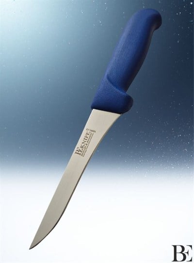 BeKnife Bemiral 13cm Düz Kemik Sıyırma Bıçağı 10351.13 Fibrox Kaymaz Saplı 16mm X 130mm X 2.5mm Mavi