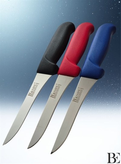 BeKnife Bemiral 13cm Düz Kemik Sıyırma Bıçağı 10351.13 Fibrox Kaymaz Saplı 16mm X 130mm X 2.5mm Siyah