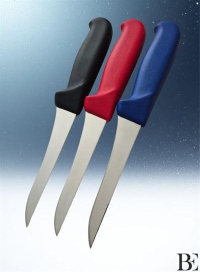 BeKnife Bemiral 13cm Düz Kemik Sıyırma Bıçağı 10351.13 Fibrox Kaymaz Saplı 16mm X 130mm X 2.5mm Kırmızı