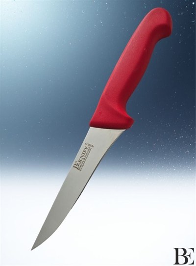 BeKnife Bemiral 14cm No.1 Kemik Sıyırma Bıçağı 10352.14-13 Fibrox Kaymaz Saplı 36mm X 140mm X 3mm Kırmızı