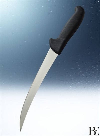 BeKnife Bemiral Bıçak 21 cm Et Açma Doğrama Bıçağı 10154.21 Fibrox Kaymaz Saplı 25mm X 210mm X 2.5mm Siyah