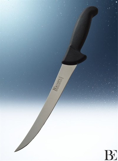 BeKnife Bemiral Bıçak 21 cm Et Açma Doğrama Bıçağı 10154.21 Fibrox Kaymaz Saplı 25mm X 210mm X 2.5mm Siyah