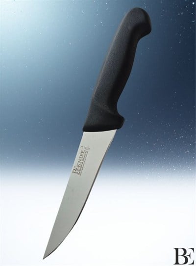 BeKnife Bemiral Bıçak No.0 12 cm 10151.12 Fibrox Kaymaz Saplı Kasap Bıçağı 30mm X 120mm X 2.5mm Siyah