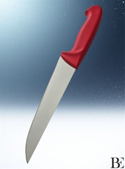 BeKnife Bemiral Bıçak No.4 20 cm 10151.20 Fibrox Kaymaz Saplı Kasap Bıçağı 40mm X 200mm X 3mm Kırmızı