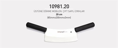 Çift Saplı Zırh 20 cm Hulusi Bıçak Üstüne Dökme Moblen 85mm X 200mm X 3mm 10981.20