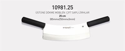 Çift Saplı Zırh 25 cm Hulusi Bıçak Üstüne Dökme Moblen 85mm X 250mm X 3mm 10981.25