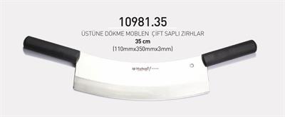 Çift Saplı Zırh 35 cm Hulusi Bıçak Üstüne Dökme Moblen 110mm X 350mm X 3mm 10981.35