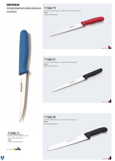 Dişli Ekmek Bıçağı 25 cm Hulusi Bıçak Üstüne Dökme Moblen Saplı 40mm X 250mm X 2mm 11368.25