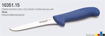Fibrox Kaymaz Saplı Düz Kasap Kemik Sıyırma Bıçağı 15 cm Hulusi - Drita Bıçak 16mm X 150mm X 2.5mm 10351.15