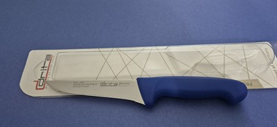 Fibrox Kaymaz Saplı Kasap No.1 Kemik Sıyırma Bıçağı 14 cm Hulusi - Drita Bıçak 36mm X 140mm X 3mm 10352.14 (MAVİ RENK)