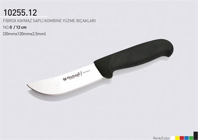Fibrox Kaymaz Saplı Kombine Kasap Yüzme Bıçağı 12 cm No.0 Hulusi Bıçak 30mm X 120mm X 2,5mm 10255.12