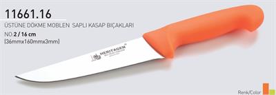 Heritagen Kasap Bıçağı 16 cm No.2 Üstüne Dökme Moblen Saplı 36mm X 160mm X 3mm 11661.16