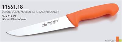 Heritagen Kasap Bıçağı 18 cm No.3 Üstüne Dökme Moblen Saplı 40mm X 180mm X 3mm 11661.18