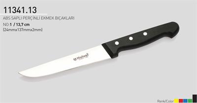 Perçinli Ekmek Bıçağı 13.7 cm No.1 Hulusi Bıçak ABS Saplı 24mm X 137mm X 2mm 11341.13