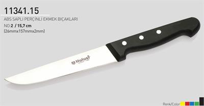 Perçinli Ekmek Bıçağı 15.7 cm No.2 Hulusi Bıçak ABS Saplı 26mm X 157mm X 2mm 11341.15