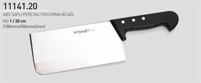 Şarküteri Pastırma Bıçağı 20 cm No.1 Hulusi Bıçak ABS Saplı Perçinli 100mm X 200mm X 2mm 11141.20