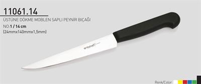 Şarküteri Peynir Bıçağı 14 cm No.1 Hulusi Bıçak Üstüne Dökme Moblen Saplı 24mm X 140mm X 1.5mm 11061.14