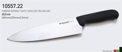 Şef Bıçağı 22.5 cm Fibrox Kaymaz Saplı Geniş Hulusi Bıçak 60mm X 225mm X 2,5mm 10557.22