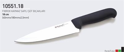 Şef Bıçağı Fibrox Kaymaz Saplı Hulusi Bıçak 18 cm 40mm X 180mm X 2,5mm 10551.18