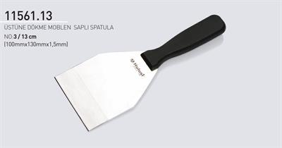 Spatula 13 cm No.3 Hulusi Bıçak Unlu Mamüller Üstüne Dökme Moblen Saplı 100mm X 130mm X 1.5mm 11561.13