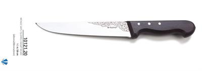 Wenge Saplı İşlemeli Kasap Bıçağı 20 cm No.4 Hulusi Bıçak 40mm X 200mm X 3mm 10121.20
