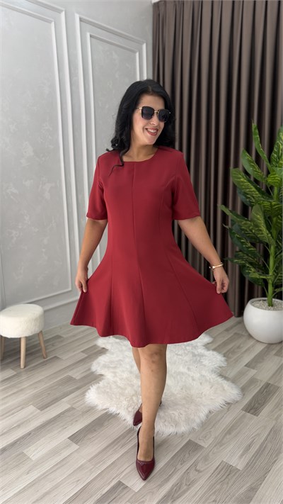 BELLA COMFORT ELBİSE BORDO