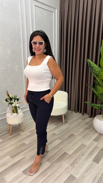 ELEGANCE STONE PREMIUM PANTOLON LACİVERT